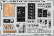1/48 SET B-17F radio compartment for Edurard