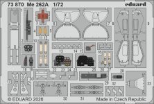 Eduard Set Me 262A 1/72 pour Arma Hobby