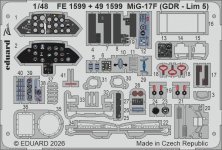 Eduard 1/48 MiG-17F GDR Lim 5 pour Kinetic