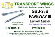 1/32 GBU-28B Paveway III Bunker Buster