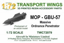 1/72 GBU-57 Massive Ordnance Penetrator Mop