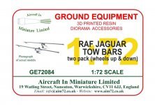 1/72 Raf Sepecat Jaguar tow bars-two pack wheels up & down