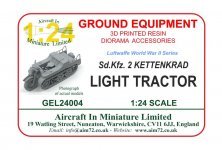 1/24 Kettenkrad tractor for Sd Kfz. 2 Luftwaffe Half-track