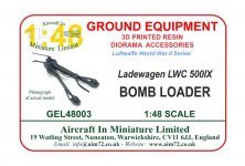 1/48 Ladewagen Lwc 500IX Luftwaffe bomb loader WWII