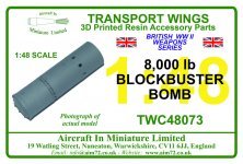 1/48 8,000 lb blockbuster bomb
