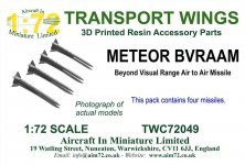 1/72 Meteor BVRAAMBeyond Visual Range Air to Air missile