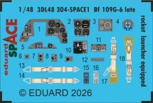 Eduard 1/48 Bf 109G-6 late Rocket Launcher