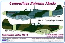 1/48 Mask Canopy S.Spitfire Mk.V Camouflage 'A'