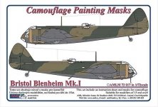 1/72 Camouflage masks Bristol Blenheim Mk.I (AIRF)