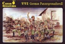 Caesar Miniatures Panzergrenadiers Allemands WWII Set 2 1/72