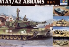 Trumpeter M1A1/A2 Abrams 5-in-1 1/35 Trumpeter M1A1/A2 Abrams 5-in-1 1/35