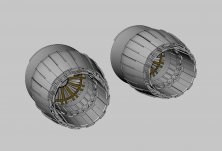 Brengun Tuy�res Moteur MiG-29A R�sine 1/72