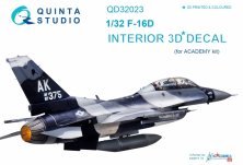 1/32 Lockheed-Martin F-16D Fighting Falcon 3D-Printed & coloured