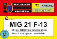 1/72 Canopy & wheel mask MiG-21 F-13