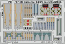 1/48 Buccaneer S.2C/D seatbelts STEEL
