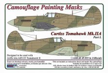 1/32 Camouflage masks Curtiss Tomahawk Mk.IIB Part 1