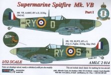 1/32 Decals Supermarine Spitfire Mk.VB Part I.