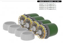 Eduard EDUSIN63202 B-17G Flying Fortress Engines 1/32