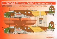 1/72 Decals Fiat BR.20 Type I (over China) Part II