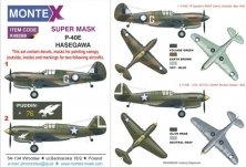 1/48 Curtiss P-40E canopy + insignia masks + decals
