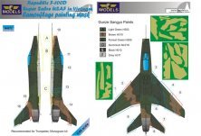 1/48 F-100D Super Sabre USAF in Vietnam camouflage mask