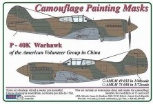 1/48 Camouflage masks P-40K Warhawk Volunteers