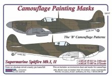 1/48 Mask Supermar.Spitfire Mk.I,II Camouflage 'B'