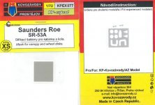 Masques verri�re et roues Saunders Roe 1/72