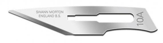 Swann Morton 100 Lames No.10A Droites Scalpel No.3