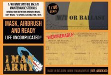 1/48 Supermarine Spitfire Mk.I/Mk.II Data Stencils Generic Set