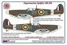 1/72 303 Squadron RAF, Spitfire Mk.IIb, Czech pilot Sgt.J.Balejk