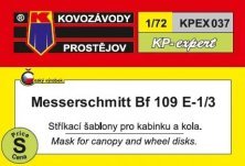 1/72 Canopy & wheel mask Bf 109 E-1/3