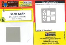 Masque de verri�re SAAB Safir 1/72