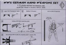 1/72 German Hand Weapon Set WWII (PE set)