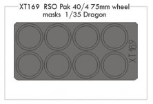 1/35 RSO Pak 40/4 75mm wheels (DRAG)