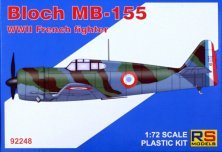 1/72 Bloch MB-155 French WWII fighter