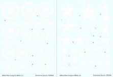 Techmod Allied White ID Stars Decals 1/35