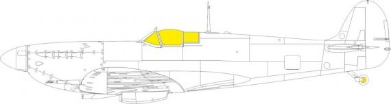 Mask 1/48 Spitfire Mk.Vb early for Eduard