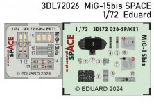 1/72 MiG-15bis cockpit detail set For Eduard