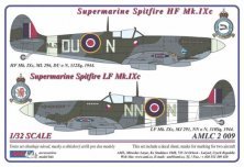 1/32 Supermarine Spitfire Mk.IXC. DU-N & NN-N