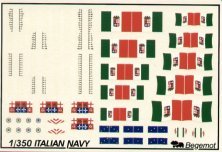 1/350 Italian Navy Flags and Markings