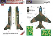1/72 Mask A-7 Corsair II in Vietnam Camouflage paint.