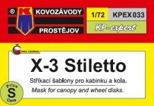 1/72 Canopy & wheel mask X-3 Stiletto