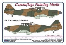 1/72 Camouflage masks Defiant Mk.I patterns A