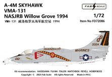 FabScale 1/72 Douglas A-4M Skyhawk VMA-131 1994