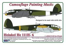 1/72 Camouflage masks Heinkel He 111H-6