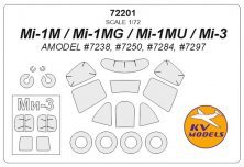 1/72 Mil Mi-1M / Mi-3 paint masks
