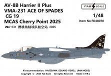 1/48 McDonnell-Douglas AV-8B Harrier II Plus VMA-231 Ace Of Spad