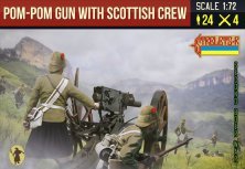 1/72 Pom-Pom Gun with British Crew Anglo-Boer War