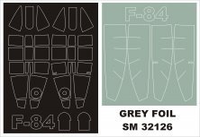 Bemalungsmasken F-84E Thunderjet 1/32 Hobby Boss